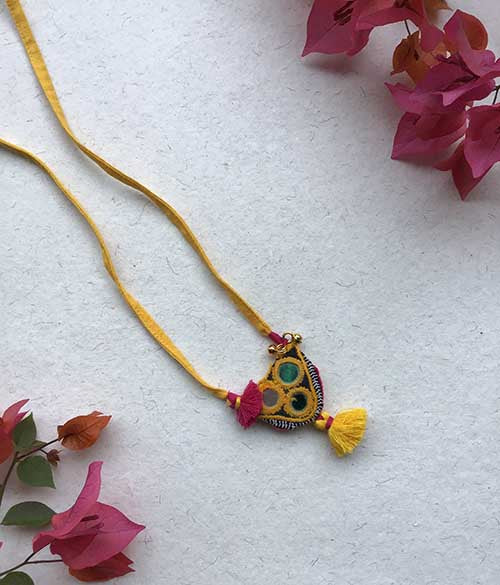 Abahla Hand Embroidered  Sustainable Fashion Jewelry Neckpiece