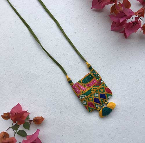 Rann Hand Embroidered Sustainable Fashion Jewelry Neckpiece