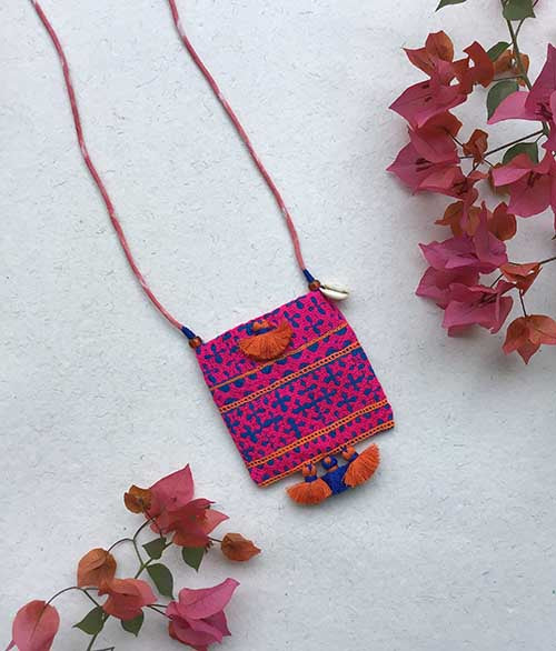 Surat Hand Embroidered  Sustainable Fashion Jewelry Neckpiece