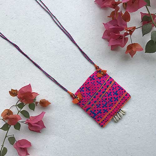 Bhuj Hand Embroidered  Sustainable Fashion Jewelry Neckpiece