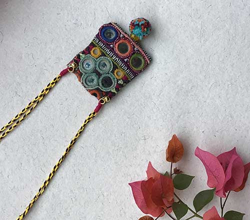 Shisheh Hand Embroidered  Sustainable Fashion Jewelry Neckpiece