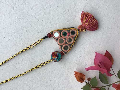 Heer Hand Embroidered  Sustainable Fashion Jewelry Neckpiece