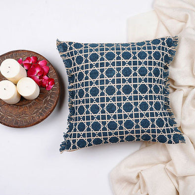 Jalli Woven jacquard cushion